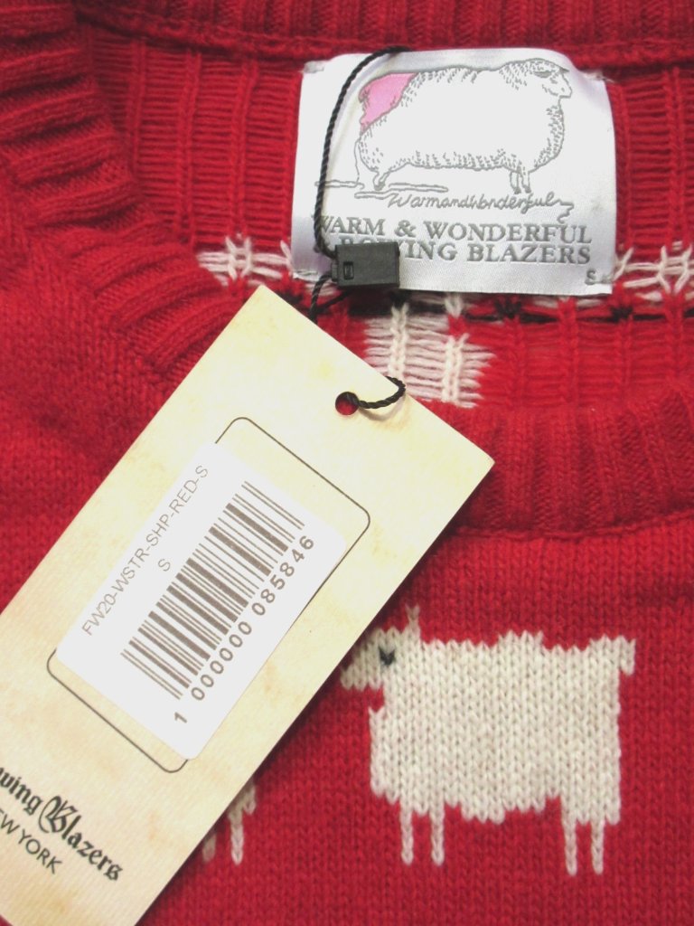 Nwt Rowing Blazer Warm & Wonderful Diana Sweater In Red Black Sheep Knit S — image 5 of 6